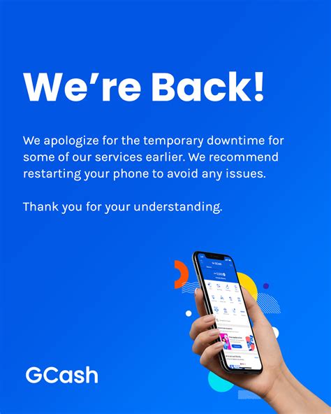 gcash temporarily unavailable today